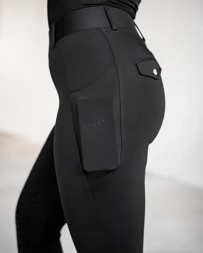 New Fager Loui Active Riding Leggings Black UK 26 EU 38 BLACK