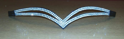 New Designer Ve silver Crystal Browband Promotional offer Black ON SALE (FLS1)