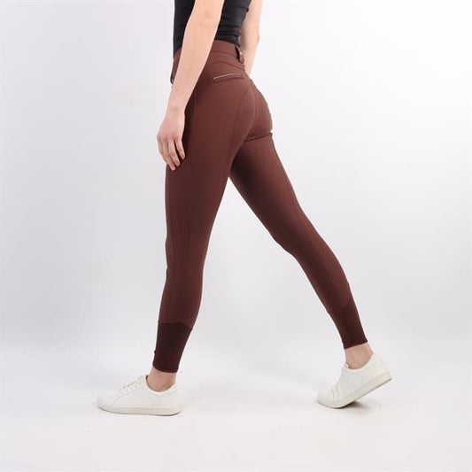 SALE QUUR QNoxx Full Grip Riding Breeches Dark Brown EU 34 UK 6 (128407) S70