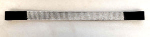 New Cwell Equine Bling! Clear Crystal Browband choice of Sizes Black/Brown sale