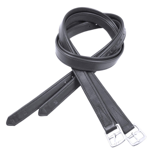 New Best Quality Cwell Equine Soft Stirrup Leather Black Choice of Size 46"-64"