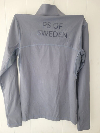 New  PS of Sweden  Half Zip Sweater  ,Grey (PS 40-0)