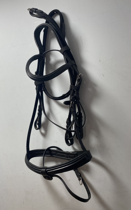 NEW C.Well English Leather BRIDLE SNAFFLE BRIDLE full Black (1999) B31