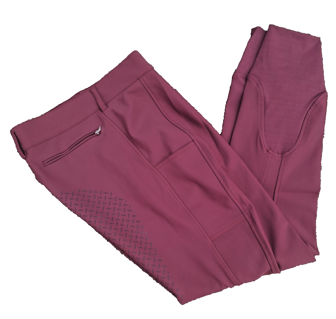 Black forest full seat breeches midseason Windsor wine,  LARGE, EU 42 (102729)R13