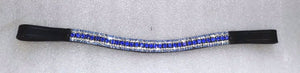 NUOVO Bling ! DESIGN LOOK U trasparenti/Blu/TURCHESE CRISTALLO Briglie NERO SU