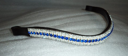 New Designer Look U Topaz coloured Crystal Browband Great Gift *offer* BLACK