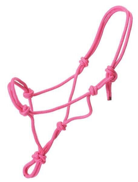 Rope Halter/Headcollar Natural Horsemanship/Parelli ONE SIZE FITS  F/C/P- PINK