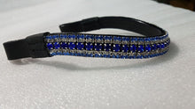 Load image into Gallery viewer, NOUVEAU bling-bling ! LOOK Designer U TRANSPARENT/Bleu/Turquoise Cristal bride
