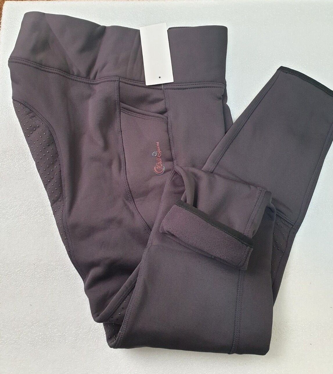 New Silicone Grip Horse Winter  Riding Leggings Tights  Phone Pocket