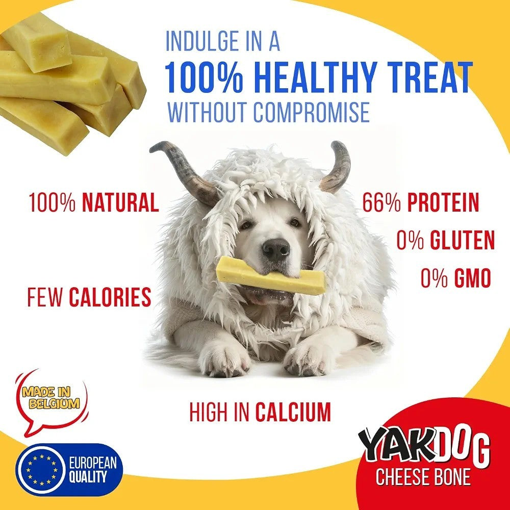 YAKDOG Cheese Sticks for Dogs Long Lasting Chew Treats 100% Natural XS (5)4