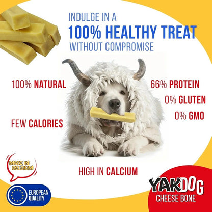 YAKDOG Cheese Sticks for Dogs Long Lasting Chew Treats 100% Natural XS (5)4