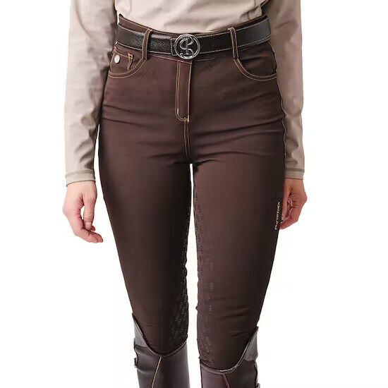 PS OF SWEDEN KHLOE FULL SEAT LADIES RIDING BREECHES ,CHOCOLATE( 40000)