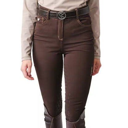 PS OF SWEDEN KHLOE FULL SEAT LADIES RIDING BREECHES ,CHOCOLATE( 40000)