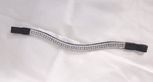Load image into Gallery viewer, NEU Bling ! Designer Look u 5 ROW CLEAR CRYSTAL Stirnriemen schwarz
