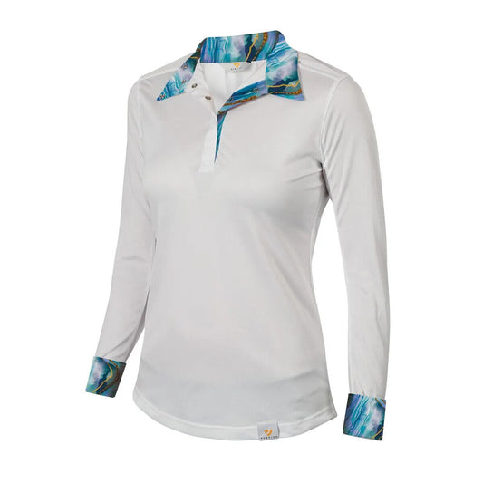 Shires Aubrion Kids' Equestrian Style Shirt -WHITE/GEODE