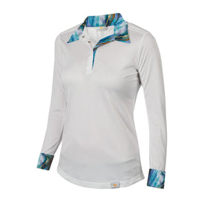 Shires Aubrion Kids' Equestrian Style Shirt -WHITE/GEODE