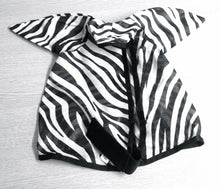 Load image into Gallery viewer, 2 DAYS SALE HORSE/COB/PONY MESH FLY MASK HOOD ZEBRA PRINT BEST SELLER  FREE P/P
