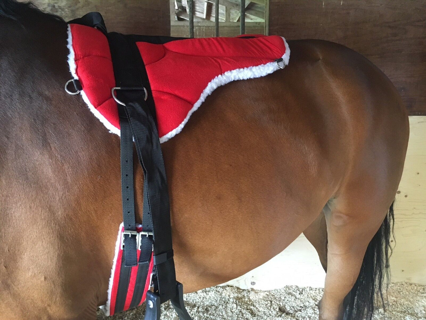 NEW HIGH DENSITY MICRO SUEDE BAREBACK PAD FREE GIRTH AND STIRRUPS SADDLE PAD