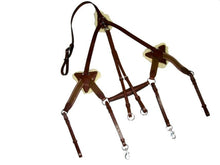 Load image into Gallery viewer, New 5 Point Breastplate + Martingale Black &amp; Brown, X Full/Full/Cob/Pony On Sale
