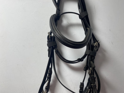NEW C.Well English Leather BRIDLE SNAFFLE BRIDLE full Black (1999) B33