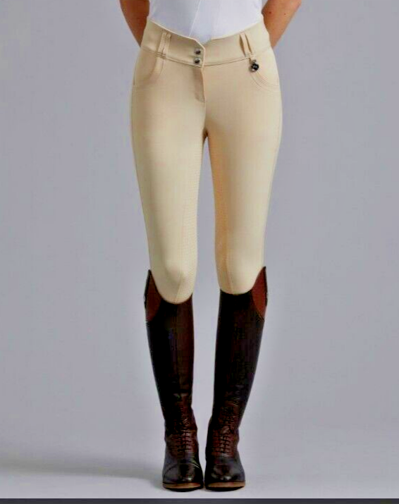 P E  Sophia Ladies Full Seat High Waist Competition Riding Breeches - 30"(UK 14)