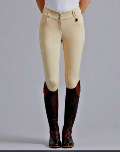 P E  Sophia Ladies Full Seat High Waist Competition Riding Breeches - 30"(UK 14)