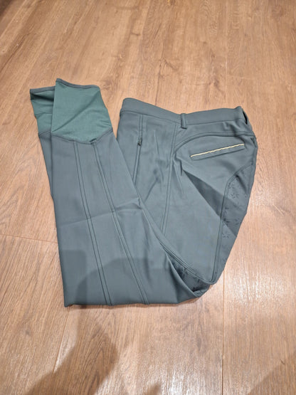 SALE QUUR QNoxx Full Grip Riding Breeches Jungle Green  EU 40 UK 12 (128407) S72