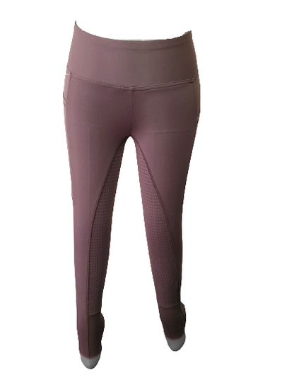NEW Cwell Full Silicone Grip Horse Riding  Tights Breeches  Phone Pocket, Iron