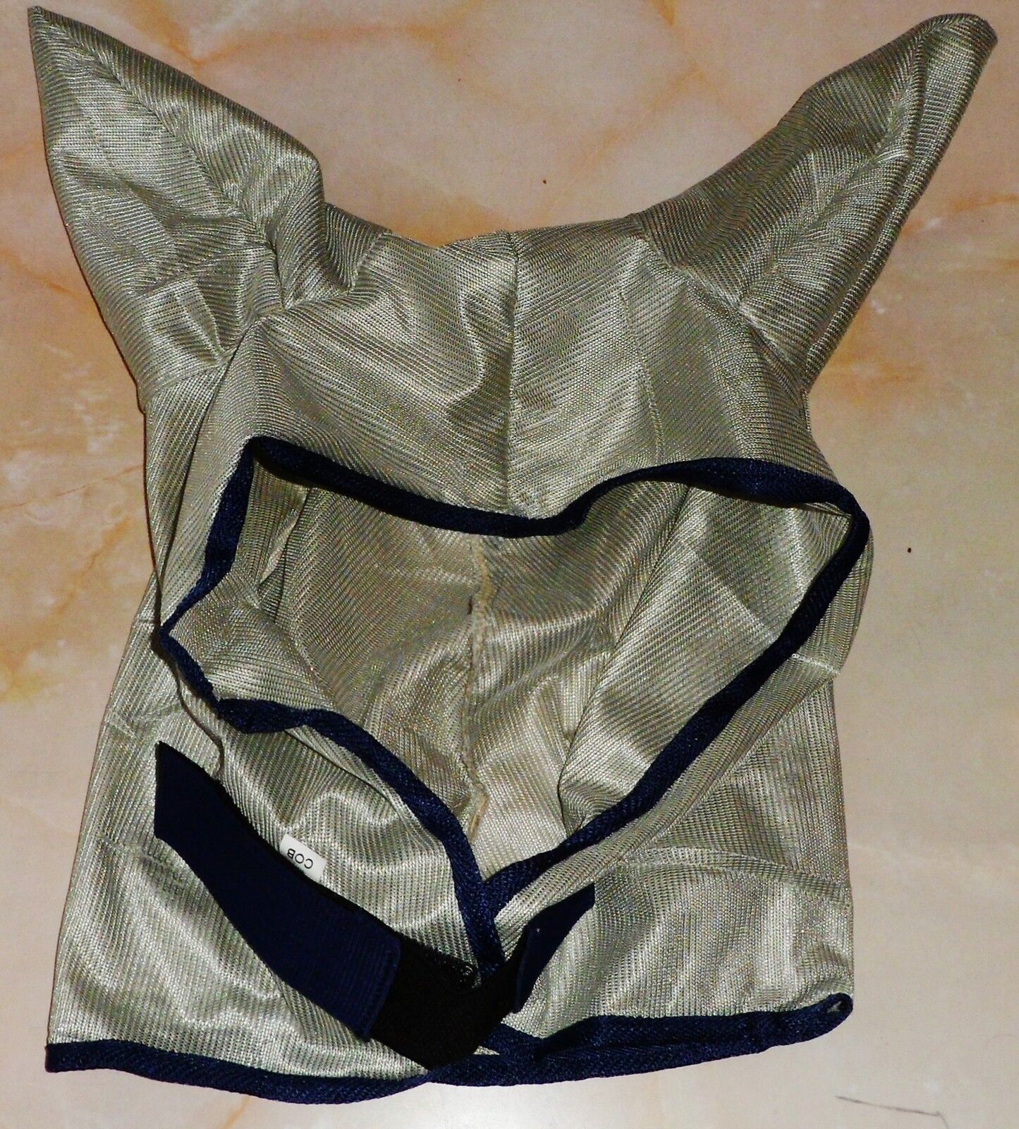 NEW HORSE  MESH FLY MASK WITH EARS metallic grey - FREE P/P