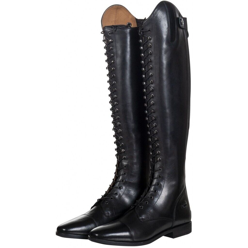 HKM Riding Boots Elegant Lace -Normal , BLACK, UK8 ,EU42
