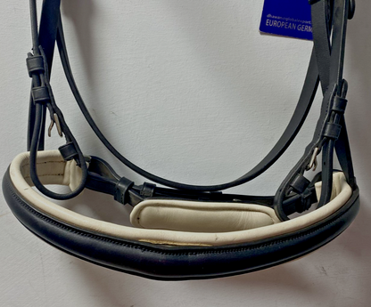 NEW Cwell English Leather BRIDLE Crystal SNAFFLE BRIDLE full Black (2000) B33