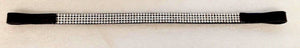 New Cwell Equine Bling! Clear Crystal Browband choice of Sizes Black/Brown sale