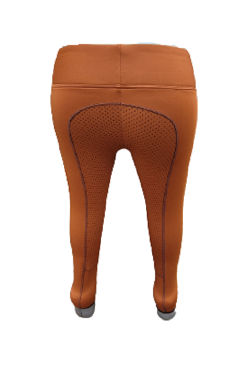 New Silicone Grip Horse Winter  Riding Leggings Tights  Phone Pocket ,CARAMEL