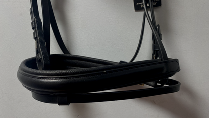NEW English Leather BRIDLE SNAFFLE BRIDLE Full Black (1427/22-23) B54