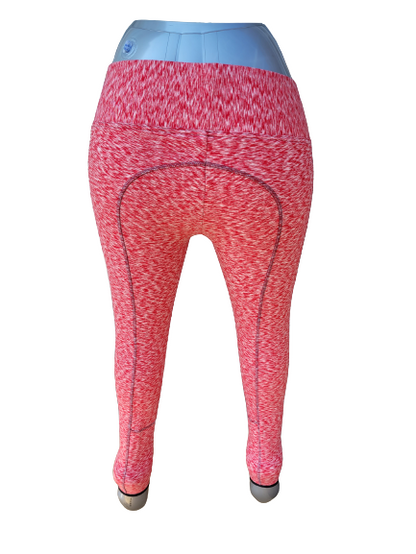New Silicone Grip Horse Riding Leggings Tights Phone Pocket, RED PRINT