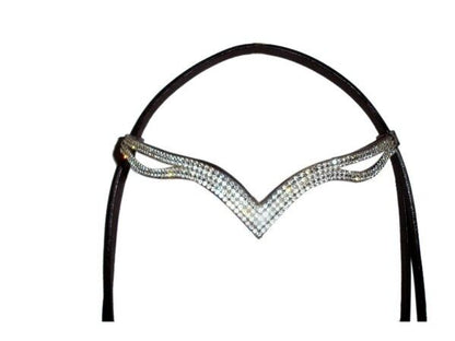 New Designer Ve Clear Crystal Browband Great Gift Idea Black *on special offer *