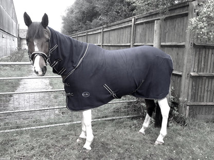 NEW Deluxe show combo fleece cooler full neck cover travel stable horse rugs