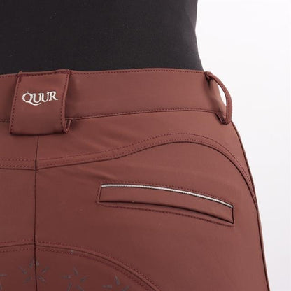 SALE QUUR QNoxx Full Grip Riding Breeches Dark Brown EU 34 UK 6 (128407) S72