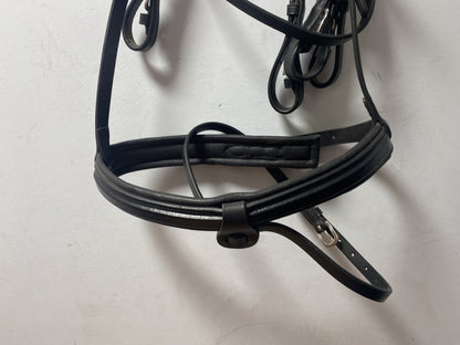 NEW C.Well English Leather BRIDLE SNAFFLE BRIDLE full Black (1999) B34