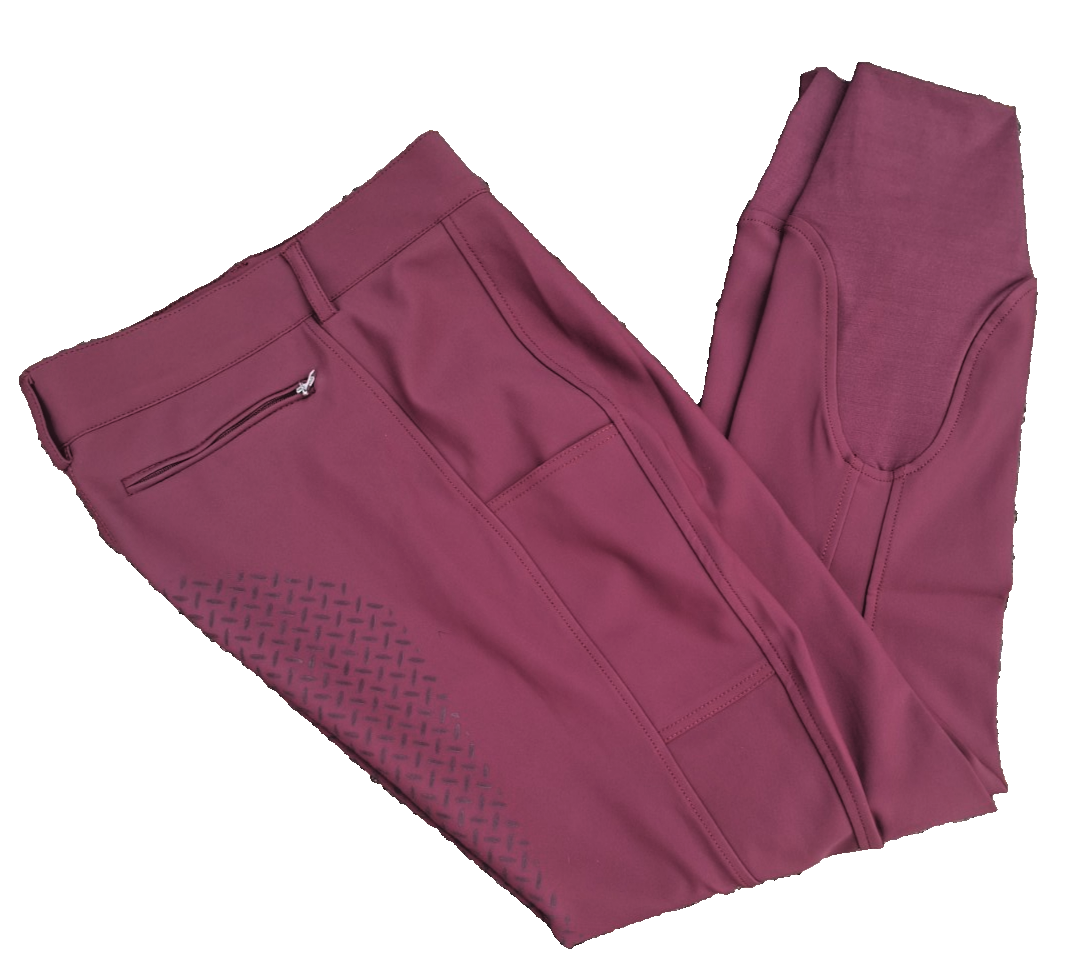 Black forest full seat breeches midseason Windsor wine,  LARGE, EU 42 (102729)R14