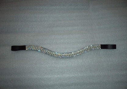New BLING Designer Look U clear Pearl crystal  Browband Great Gift offer BLACK