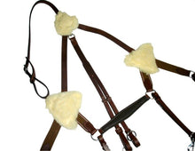 Load image into Gallery viewer, New 5 Point Breastplate + Martingale Black &amp; Brown, X Full/Full/Cob/Pony On Sale

