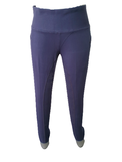 NEW Full Silicone Grip Horse Riding  Tights Breeches  Phone Pocket NAVY on sale