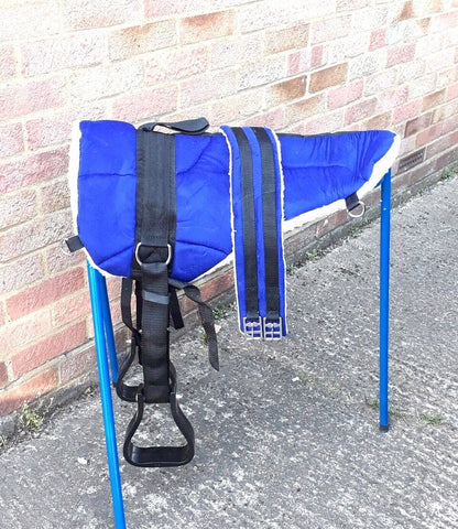 NEW HIGH DENSITY MICRO SUEDE BAREBACK PAD FREE GIRTH AND STIRRUPS SADDLE PAD