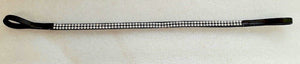 New Cwell Equine Bling! Clear Crystal Browband choice of Sizes Black/Brown sale
