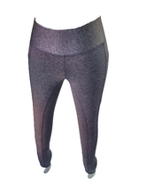 Load image into Gallery viewer, New Silicone Grip Horse Riding Leggings Tights Phone Pocket, BLACK GREY PRINT
