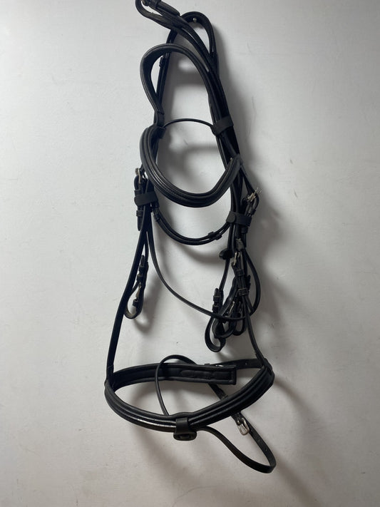 NEW C.Well English Leather BRIDLE SNAFFLE BRIDLE full Black (1999) B30