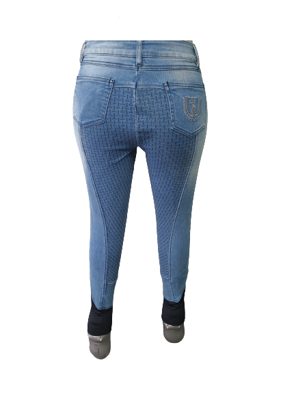 NEW  Loesdau Black forest Riding  Breeches , Denim  Light Blue (152856)