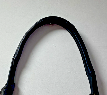 NEW Cwell English Leather BRIDLE Crystal SNAFFLE BRIDLE full Black (2000) B32