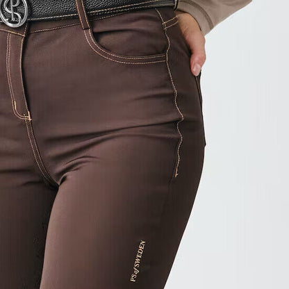 PS OF SWEDEN KHLOE FULL SEAT LADIES RIDING BREECHES ,CHOCOLATE( 40000)